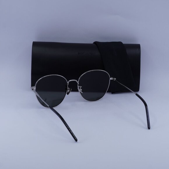 Saint Laurent SL311 001 Square Sunglasses - Silver/Grey - Picture 4 of 8